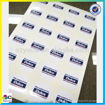 oem fashionable blank sticker label